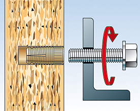 Fischer messing plug PA montage, Dhz-proshop - Doe het zelf